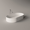 Alice Spy Oval Раковина 65x36х12см., накладная, без отв., цвет: белый матовый