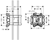Axor ShowerCollection Скрытая часть верхнего душа 24x24 см, цвет: хром
