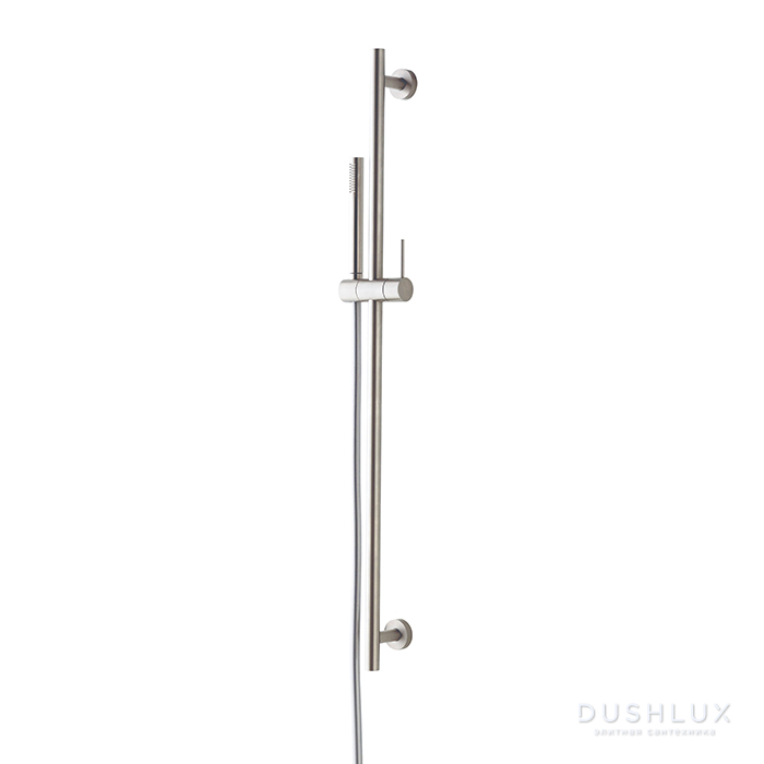 Фото Treemme 3.6mm Душевая штанга с ручным душем и шлангом, цвет: нержавеющая сталь