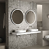 Ideal Standard Conca Круглое зеркало с подсветкой 90 см (Металлическая накладка, закругленная задняя рама, функциональная светодиодная подсветка)