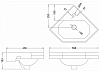 Burlington Contemporary Раковина 50.5x25.5 см, 1 отв., цвет: белый