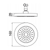 Nobili Shower Верхний душ, 16см., цвет: хром