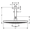 Hansgrohe Raindance Select S Верхний душ d300мм, 2jet (Rain, RainAir), G1/2, шарнирное соединение, потолочный, цвет: хром