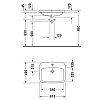 Duravit DuraStyle Раковина 61x49см., подвесная, встраиваемая сверху, 1 отв., цвет: белый