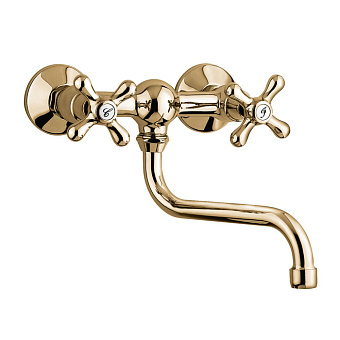 Emmevi Deco Classic Смеситель для раковины (поворотный излив 23 см), бронза
