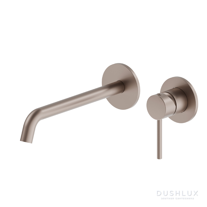 Фото Newform XT Смеситель для раковины, встраиваемый, цвет: copper glossy