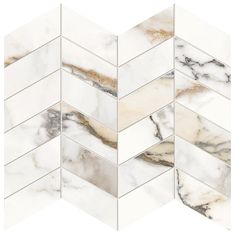 Provenza Unique Marble Керамогранит 30x30x0.95см, глазурованный, универсальная, цвет: Mosaico Arrows Paonazzette Lappato