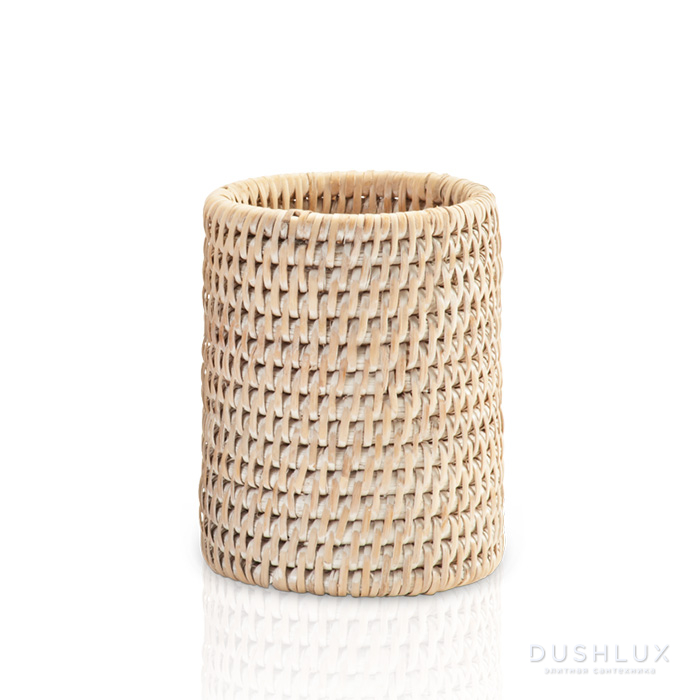Фото Decor Walther Basket BER Стакан настольный, цвет: ротанг светлый