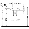 Duravit D-Code Раковина 45x34см., подвесная, 1 отв., цвет: белый