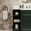 Devon&Devon Flair Тумба под раковину 128x102см., со столешницей из мрамора Calacatta Borghini и раковиной White50, цвет: English Green