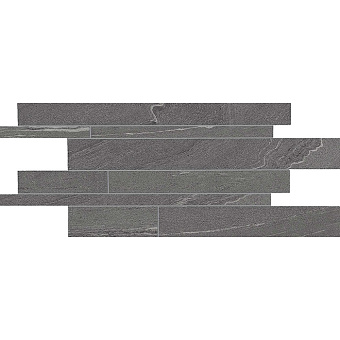 Ergon Stone Talk Керамогранит 60x30x0.95см, универсальная, неглазурованный, цвет: Listelli Sfalsati Martellata Dark naturale