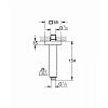 Grohe Rainshower neutral Душевой кронштейн потолочный, 15.4см., цвет: хром