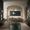 Oasis Naos Композиция №8 Комплект мебели 245x56xh32см, подвесной, мраморный топ verde alp, цвет: золото матовое/орех трубчатый