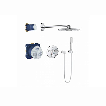Grohe SmartControl Душевая система: с душевым гарнитуром и верхним душем, цвет: хром