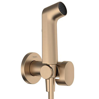 Hansgrohe Bidette E Гигиенический душ со смесителем, держатель, цвет: бронза