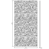 Devon&Devon Decor Slabs Керамогранит 120x240см, универсальная, глазурованнаный, декор: acanthus painted blue