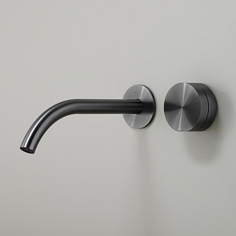 CEA Design GIOTTO Смеситель для раковины, настенный, цвет: PVD черный сатинированный