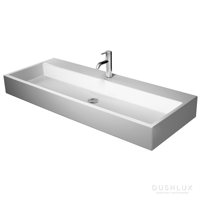Фото Duravit Vero Air Раковина накладная 120х47см, с 3 отв., без перелива, цвет: белый