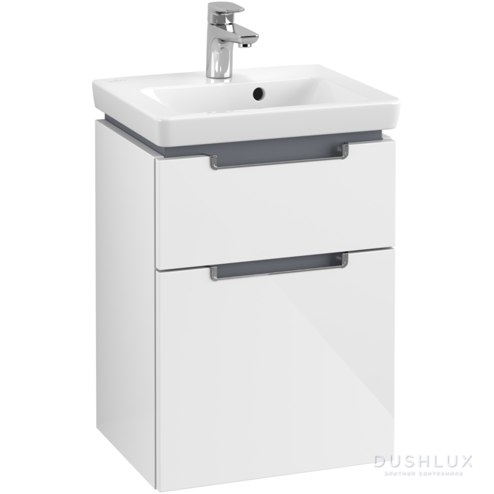 Фото Villeroy&Boch Subway 2.0, Тумба под раковину, подвесная, размер 44x59x35.2см., цвет: белый