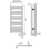 Neoinox Bras Полотенцесушитель 94x53см, электрический, box, цвет: хром