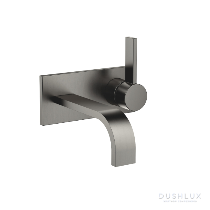 Фото Dornbracht MEM Смеситель для раковины, излив: 17.7см, встраиваемый, цвет: Dark Platinum matt