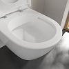 Villeroy&Boch Subway 2.0, Унитаз подвесной, с открытым смывным краем Compact, DirectFlush, горизонтальный выпуск, не подходит для установки со смывными кранами, 37x56см, цвет: белый