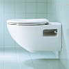Duravit Duraplus Сиденье для унитаза, с микролифтом, цвет: сталь/белый глянцевый