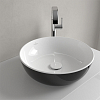 Villeroy&Boch Artis Раковина 43x43x13см., накладная, цвет: черный/белый