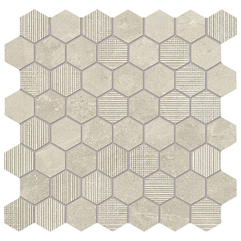 Provenza Eureka Керамогранит 30x30x0.95см, глазурованный, универсальная, цвет: Mosaico Esagona Sabbia
