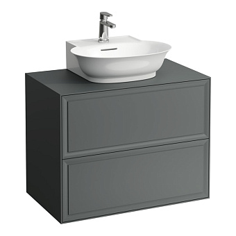Laufen New Classic Тумба с раковиной, 77.5x45.5x60см, подвесной, 2 ящиками, цвет: серый