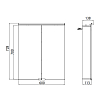 EMCO Flat Зеркальный шкаф 60x72.7см., LED-подсветка, 2 двери, 2 полки, розетка, без нижней подсветки