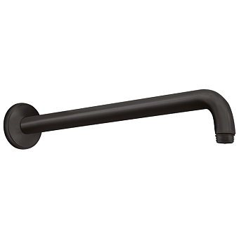 Hansgrohe Держатель верхнего душа, настенный, 389мм, G1/2, цвет: черный матовый