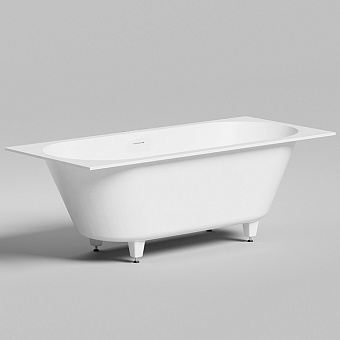 Salini Ornella KIT Встраиваемая ванна 170x75x60см., прямоугольная, материал: S-Sense, цвет: белый глянцевый