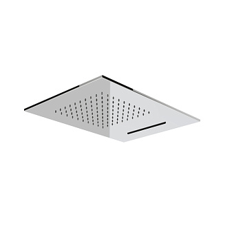 Gessi Emporio shower Верхний душ 50х38см., потолочный, с функцией ТРОПИЧЕСКИЙ ЛИВЕНЬ/ВОДОПАД, цвет: Mirror Steel