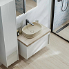 Kerama Marazzi Circo Раковина 50х36х13.5см., накладная, без отв., без перелива, цвет: песочный матовый