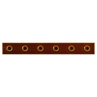 Mutina Punto Керамическая плитка 31.5х4 см, down, настенный, цвет: glossy brun