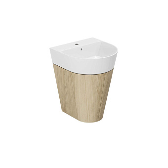 Azzurra Forma Тумба подвесная 50x47x65см, с 2 дверцами, с раковиной, цвет: Olmo naturale