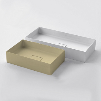 Falper Quattro.Zero Раковина 50x31x10 см, без отв., накладная, цвет: кедр