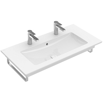 Villeroy&Boch Venticello Раковина 100х50 см, 2 отв., с переливом, цвет: белый