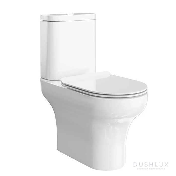 Фото Kerama Marazzi Buongiorno Унитаз-моноблок 36x66см., безободковый, цвет: белый глянцевый