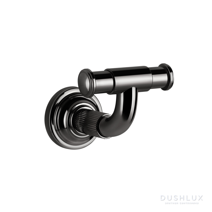 Фото Gessi Venti20 Крючок двойной, цвет: Black Metal PVD
