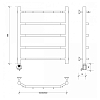 Secado Агата 1 К Полотенцесушитель 40x60 см, электрический, цвет: хром