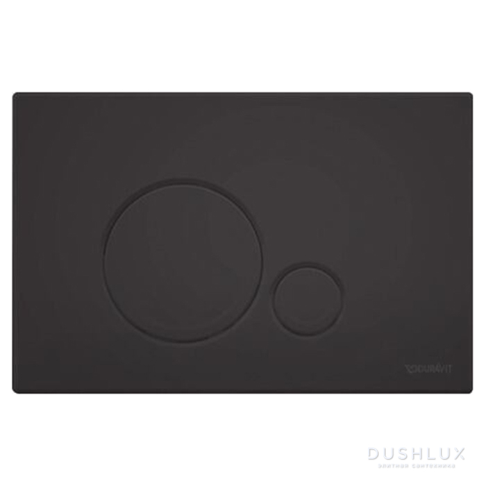 Фото Duravit DuraSystem Beta 120 Клавиша смыва для унитаза, пластик, цвет: черный матовый
