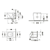 Duravit Qatego Унитаз 39x60 см, напольный, безободковый, Weiß Hochglanz, цвет: белый