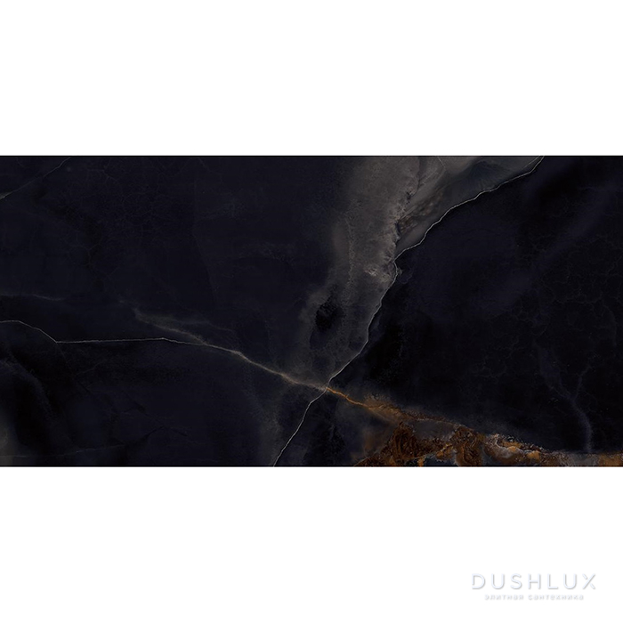 Фото Emilceramica Tele DI Marmo Onyx Керамогранит 60x30x0,95см, универсальная, глазурованный, цвет: Onyx Black Lappato