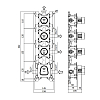 Paffoni Modular Box Встраиваемая часть термостата для MDE019.., 3 выхода