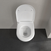 Villeroy&Boch Subway 2.0 Унитаз подвесной 37.5x56.5 см, безободковый, с антигрязевым покрытием CeramicPlus, цвет: белый