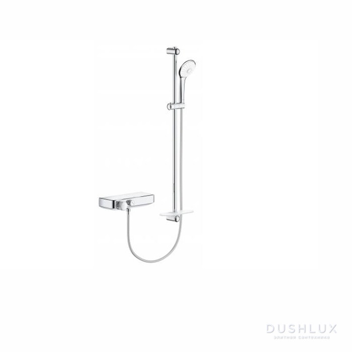 Фото Grohe Grohtherm Термостатический смеситель для душа с душевой штангой 900 мм, цвет: хром