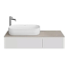 Kerama Marazzi Magica Тумба 115.4х48.5х22см., подвесная, 2 ящика, цвет: утренний серый матовый