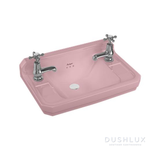 Фото Burlington Bespoke Раковина 34x54x29см., подвесная, с 2 отв., цвет: Confetti Pink
